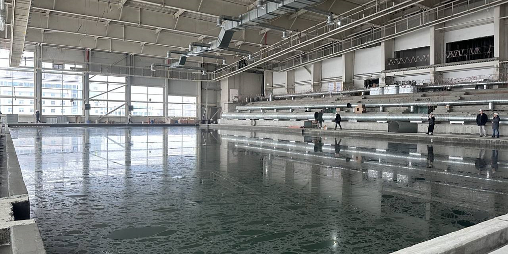 На «Ямал-Арене» проверили на прочность главный бассейн